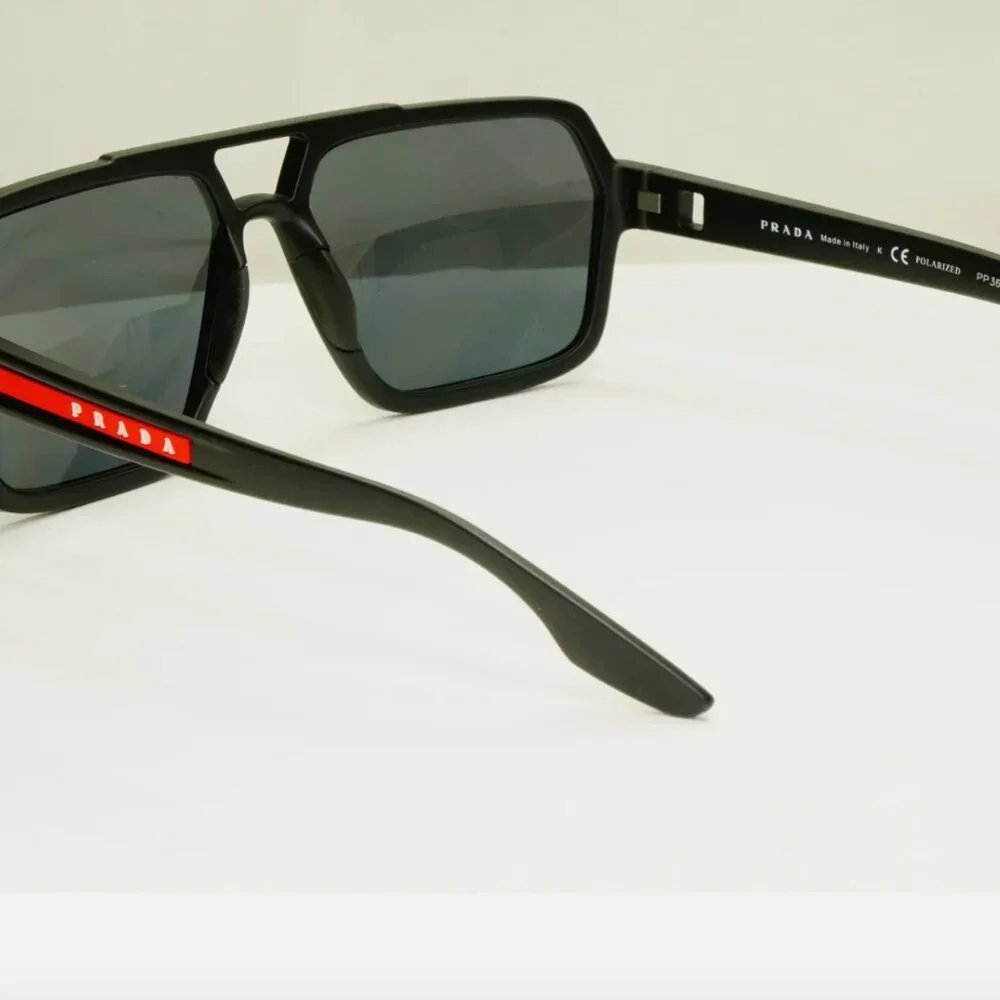 Versace Men's Black Polarized Sunglasses Full Set